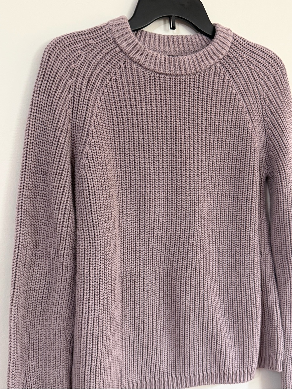 Quince Women's XS 100% Organic Cotton Fisherman Crew Sweater Vintage Rose Office - Picture 4 of 10